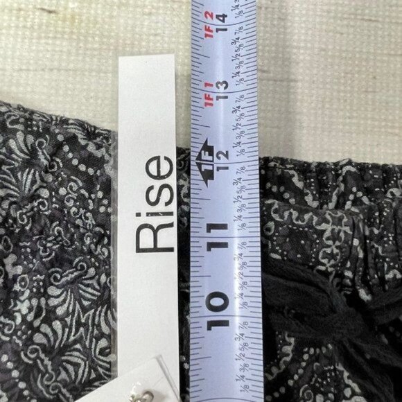 REVOLVE Overlover Pants Yucca Linen Printed Purple Green High Rise Drawstring 30 - Picture 6 of 14